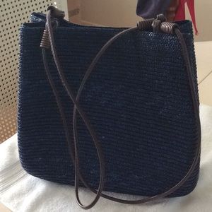 Navy Blue weave pocketbook